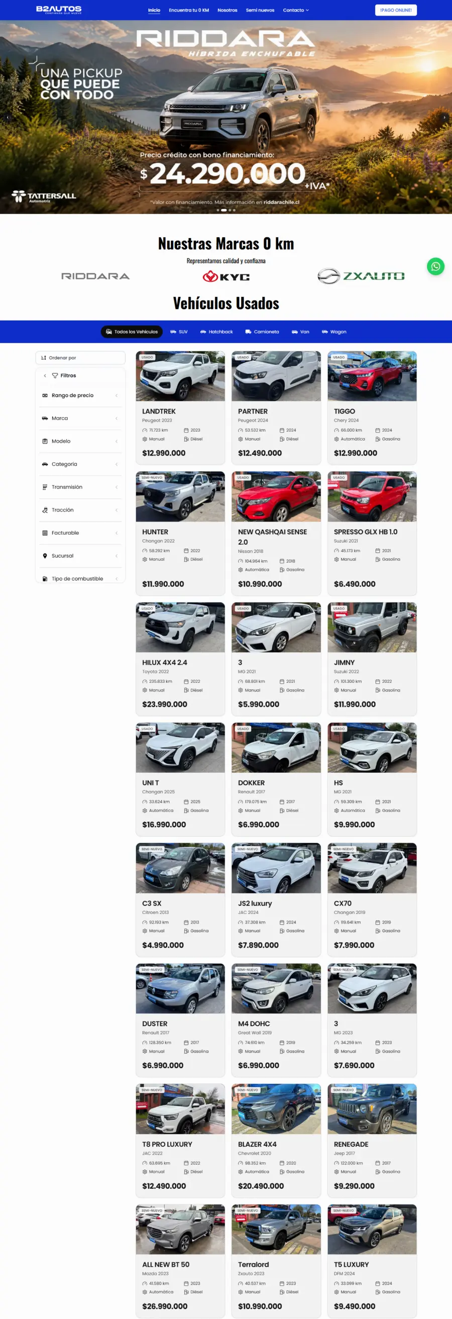 Captura de B2 Autos